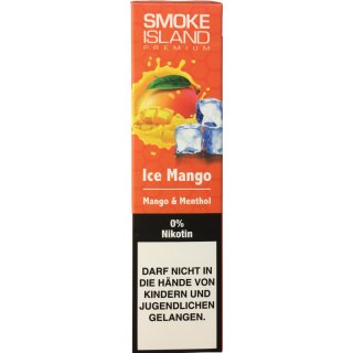 Smoke Island E-Shisha Ice Mango ohne Nikotin (600 Züge)