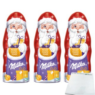 Milka Weihnachtsmann Knusper 3er Pack (3x95g) + usy Block