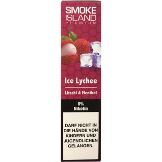Smoke Island E-Shisha Ice Lychee ohne Nikotin (600 Züge)