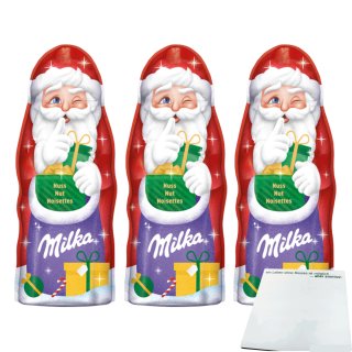 Milka Weihnachtsmann Nuss 3er Pack (3x95g) + usy Block