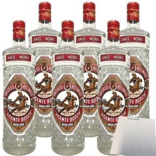 ANIS DEL MONO - Dulce 35% Vol. 6er Pack (6x1L Flasche) + usy Block