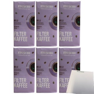 Eduscho Filterkaffee Mild 6er Pack (6x500g Packung) + usy Block