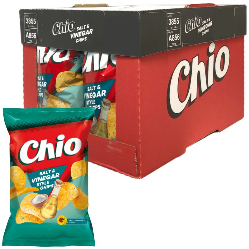 Chio Chips Salt & Vinegar (10x150g Beutel)