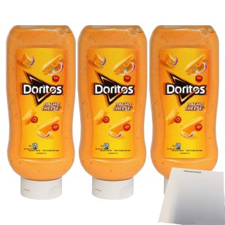Doritos Nacho Cheese Sauce 3er Pack (3x898g Flasche) + usy Block