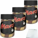 Mars Brotaufstrich mit Milchschokolade und Karamellcreme 3er Pack (3x350g Glas) + usy Block