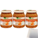 Edeka Bio Karottensalat 3er Pack (3x330g Glas) + usy Block