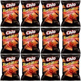 Chio Tortillas Chips Wild Paprika (12x110g Packung) VPE