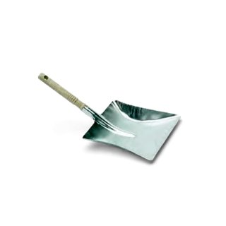 Coronet Kehrschaufel aus verzinktem Metall mit Holzgriff (22cm)