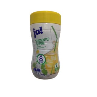 Ja Zitronentee Getränkepulver kalt und heiß Instantzubereitung (400g Packung)