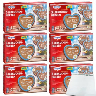 Dr. Oetker 3 gingerbread hearts 300g decorating set