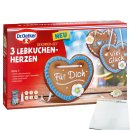 Dr. Oetker 3 Lebkuchenherzen 6er Pack (6x300g Dekorier-Set) + usy Block