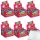 Center Shock Erdbeere Kaugummis extra sauer mit flüssigem Kern 600 Stück (6x 400g Packung) + usy Block