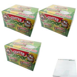 Center Shock Edition Jungle Mix extra saurer Kaugummi 300 Stück (3x400g Pack) + usy Block
