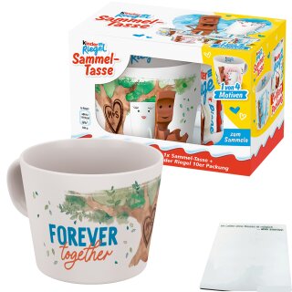Kinder Sammeltasse Motiv 1 (2023) Forever together (210g Packung) + usy Block