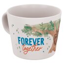 Kinder Sammeltasse Motiv 1 (2023) Forever together (210g Packung) + usy Block