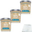 Zentis Milch-Halsenuss-Creme 50% weniger Zucker ohne Palmöl 3er Pack (3x200g) + usy Block