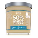 Zentis Milch-Halsenuss-Creme 50% weniger Zucker ohne Palmöl 3er Pack (3x200g) + usy Block