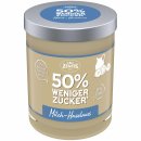 Zentis Milch-Halsenuss-Creme 50% weniger Zucker ohne Palmöl 3er Pack (3x200g) + usy Block