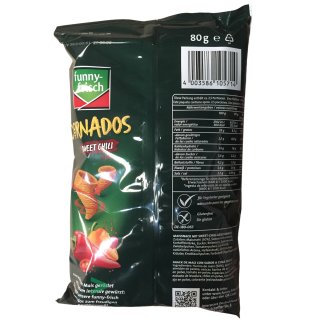 Funny Frisch Cornados Sweet Chili Snack Di Mais Con Sweet Chili 80G Funny Frisch Cornados Sweet Chili Snack Di Mais Con Sweet Chili 80G