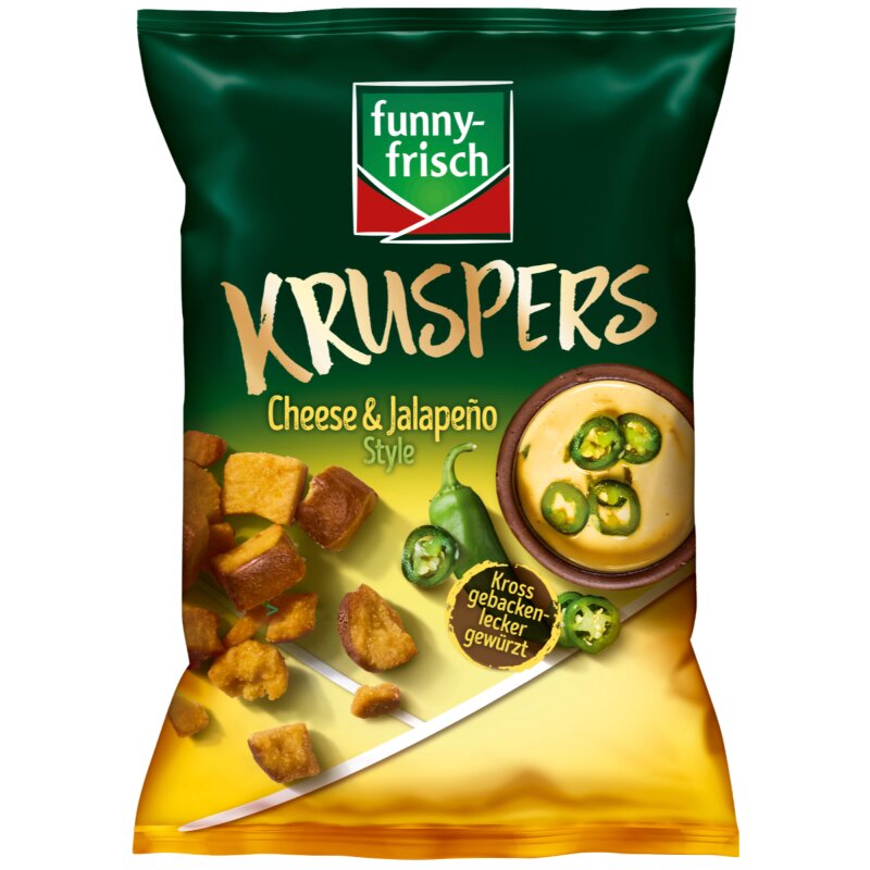 Funny Frisch Kruspers Cheese & Jalapeno Weizen-Kräcker (1x120g Packun
