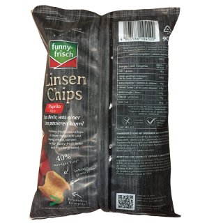 funny-frisch Linsen Chips Paprika, 12er Pack (12 x 90 g) : :  Lebensmittel & Getränke