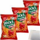 Gut und Günstig Paprika Sticks for Friends 3er Pack (3x125g Beutel) + usy Block