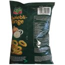 Funny Frisch Zwiebliringe geoldgelbe Maisringe mit herzhaftem Zwiebelgeschmack 14er Pack (14X80g Tüte) + usy Block