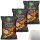 Funny Frisch Linsenchips Chips Oriental 40% weniger Fett 3er Pack (3x90g Packung) + usy Block