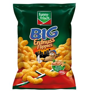 Funny Frisch Big Erdnuss Flippies Flips Knabberspaß (1x175g Beutel)