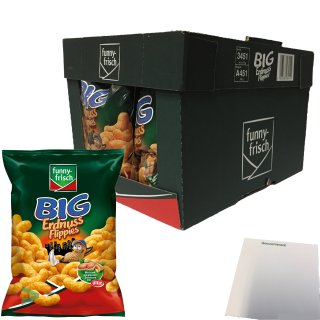 Funny Frisch Big Erdnuss Flippies Flips Knabberspaß 10er Pack (10x175g Beutel) + usy Block