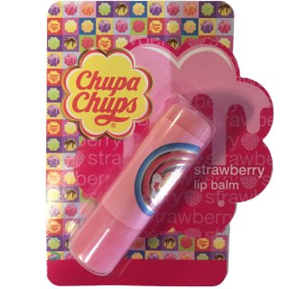 Chupa Chups Strawberry Lippenbalsam Lippenpflege Lip Balm Erdbeere
