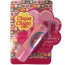 Chupa Chups Strawberry Lippenbalsam Lippenpflege Lip Balm Erdbeere (3er Pack) + usy Block
