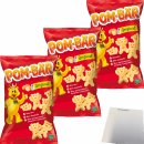 Funny Frisch Pom-Bär Kartoffel-Snack Glutenfrei 3er Pack (3x75g Packung) + usy Block