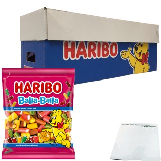 Haribo Balla Balla Fruchtgummi Konfek 20er Pack (20x160g Beutel) + usy Block