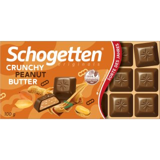 Schogette Crunchy Peanut Butter (100g pack) 400060777905