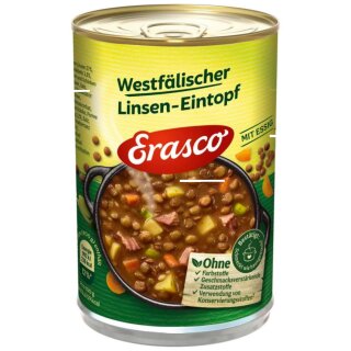 Erasco 1Portion Westfälischer Linsen Eintopf (400g Dose)