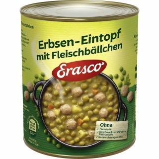 Erasco Eintöpfe Erbseneintopf mit Fleischbällchen 800g