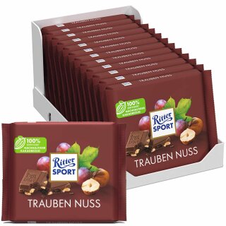 Ritter Sport Trauben Nuss VPE (12x100g Packung)