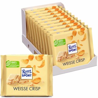 Ritter Sport Weisse Crisp VPE (10x100g Packung)