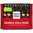 Ritter Sport Nussklasse Dunkle Voll-Nuss VPE (10x100g Packung)