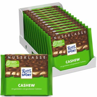 Ritter Sport Nussklasse Cashew VPE (12x100g Packung)