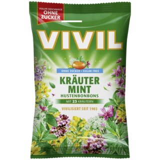 Vivil Kräuter Mint ohne Zucker (120g Beutel)