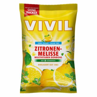 Vivil Zitronenmelisse ohne Zucker (120g Packung)