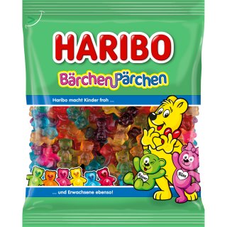 Haribo Bärchen-Pärchen Fruchtgummi 160g Beutel Bärchen Pärchen