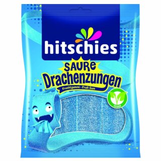 hitschies Saure Drachenzungen blau (125g Packung)