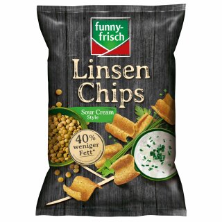 Funny Frisch Linsenchips Sour Cream Style (90g Packung)