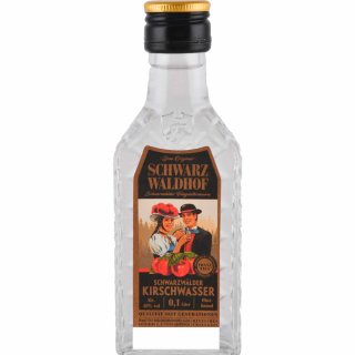 Schwarz Waldhof Schwarzwälder Kirschwasser 40% (0,1L Flasche)