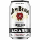 Jim Beam & Cola Zero 10% 0,33l