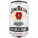 Jim Beam & Cola Zero 10% 0,33l
