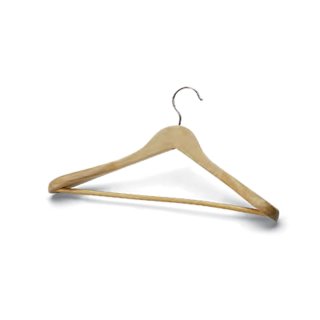 Coronet Konfektionsbügel aus Holz mit Steg (44cm)